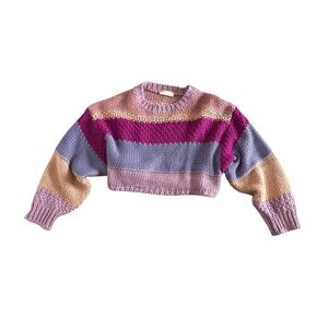 Altar’d State multi color cropped sweater